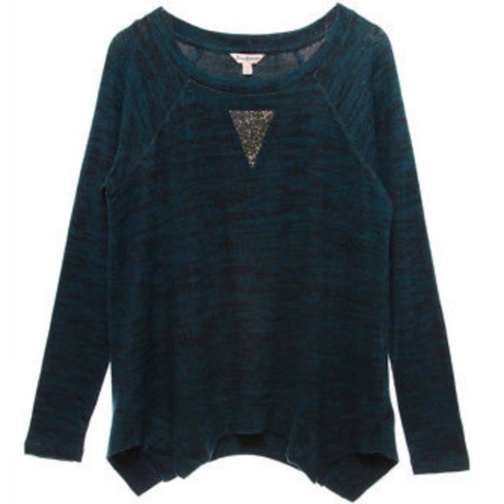 Juicy Couture Teal Embellished Sweatshirt size L